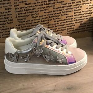 Steve Madden Metallic Butterfly Sneakers